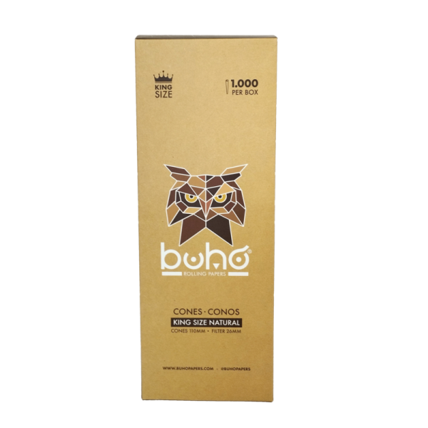 1000 CONOS BUHO NATURAL KING SIZE 110MM