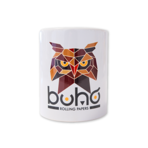 TAZAS BUHO LOGO MARRÓN